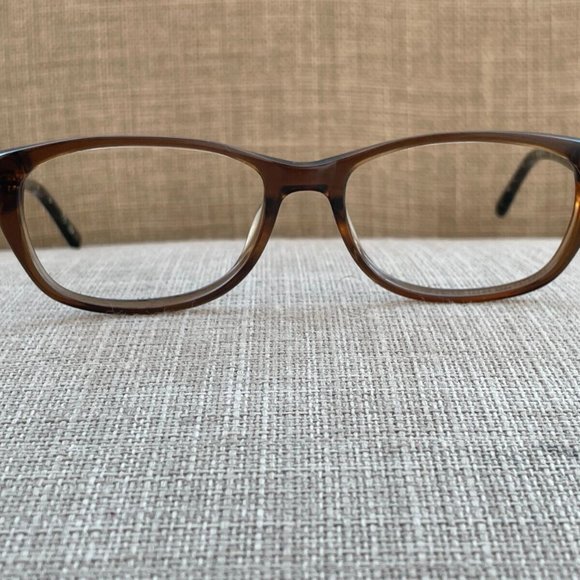 Adrienne Vittadini Women Eyeglasses Frame Brown/Black Tone Glasses Frame - Picture 7 of 12